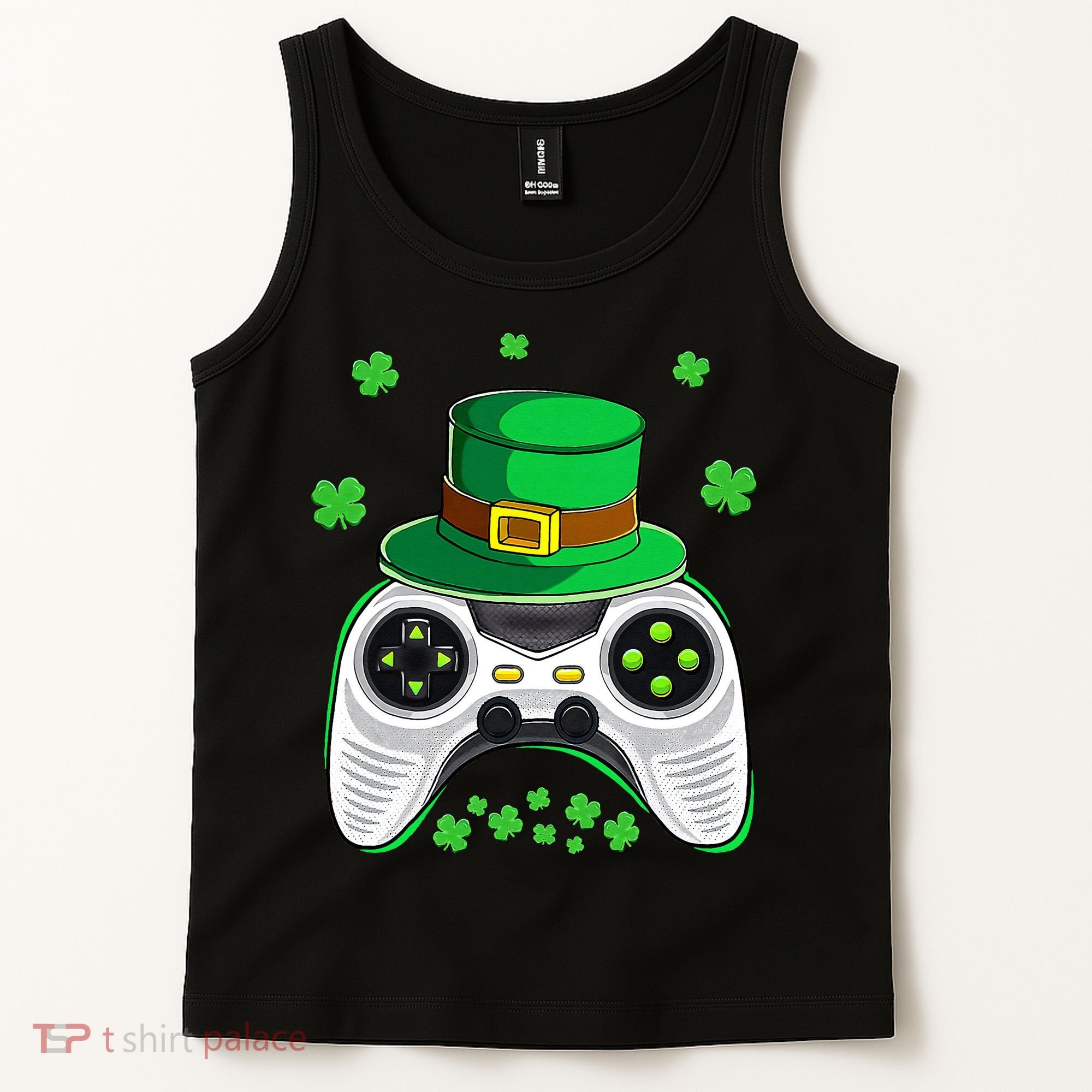 Video Game Controller Irish Gamer St Patricks Day Tank Top