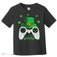 Video Game Controller Irish Gamer St Patricks Day Toddler T-Shirt thumb 0