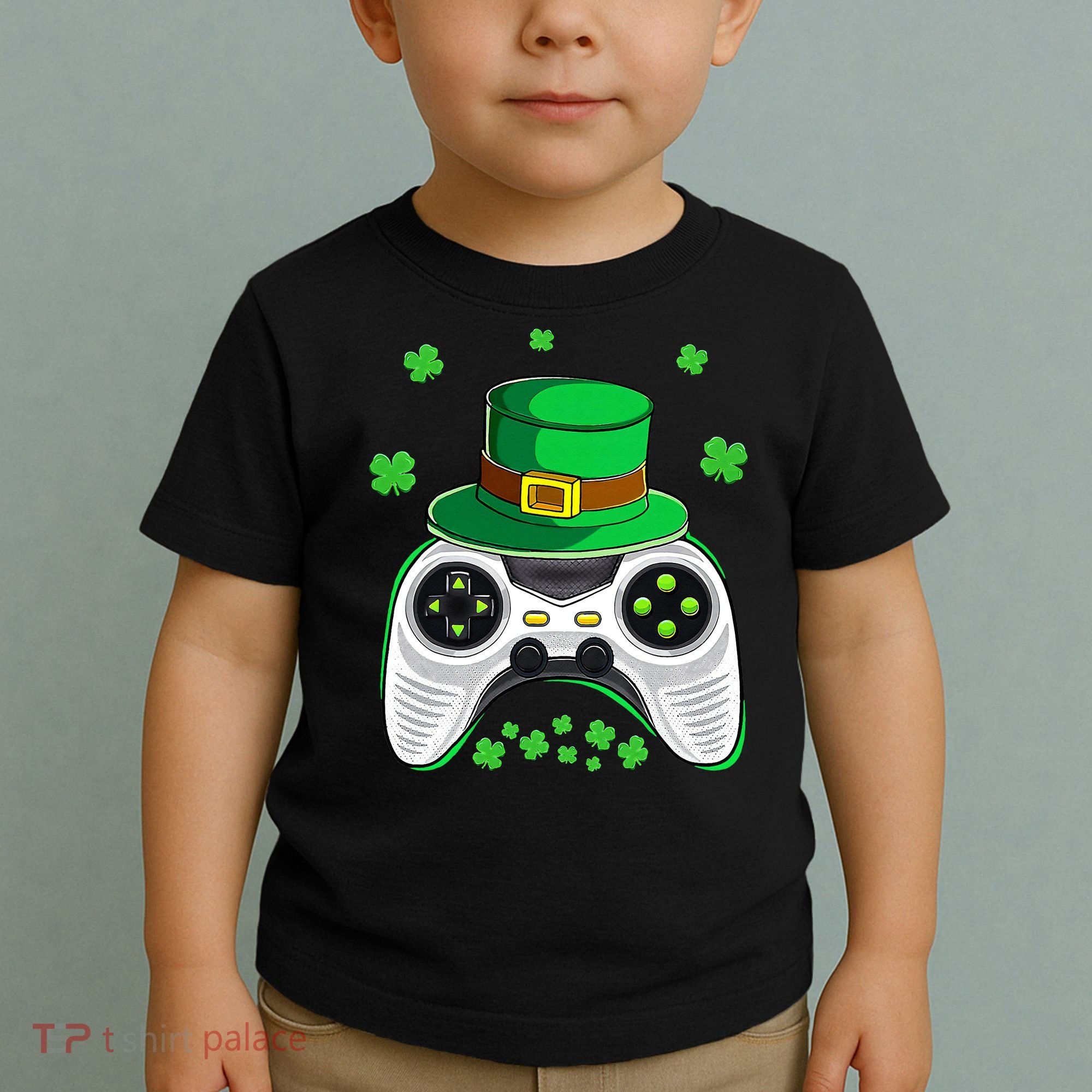 Video Game Controller Irish Gamer St Patricks Day Toddler T-Shirt