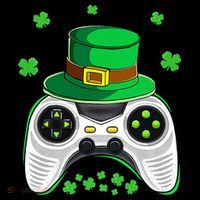 Video Game Controller Irish Gamer St Patricks Day Visor thumb 3