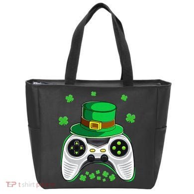 Video Game Controller Irish Gamer St Patricks Day Tote Bag