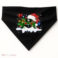 Video Game Controller Christmas Santa Hat Gamer USA-Made Doggie Bandana thumb 0