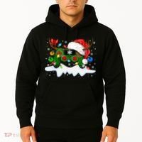 Video Game Controller Christmas Santa Hat Gamer Hoodie thumb 2
