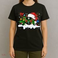 Video Game Controller Christmas Santa Hat Gamer T-Shirt thumb 4