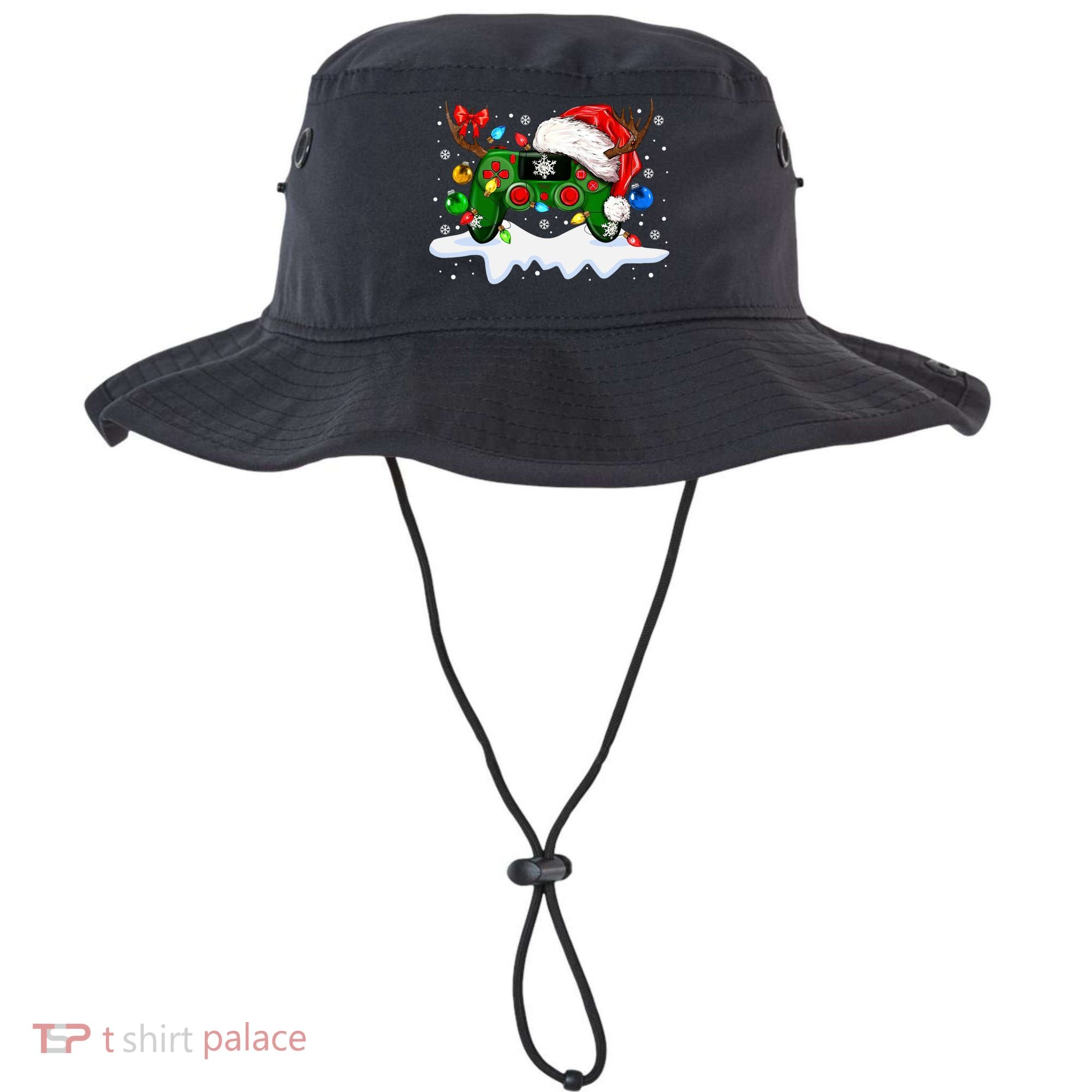 Video Game Controller Christmas Santa Hat Gamer Bucket Hat