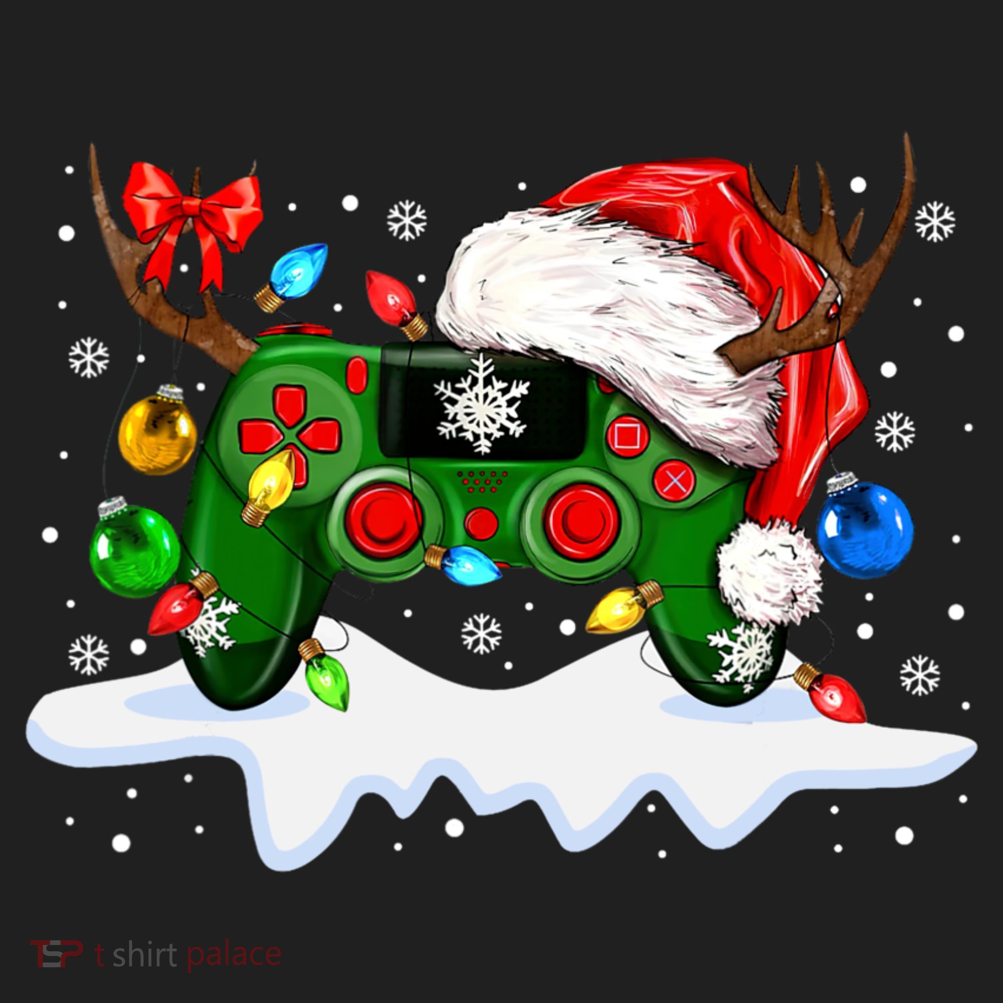 Video Game Controller Christmas Santa Hat Gamer Beanie