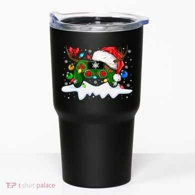 Video Game Controller Christmas Santa Hat Gamer Tumbler