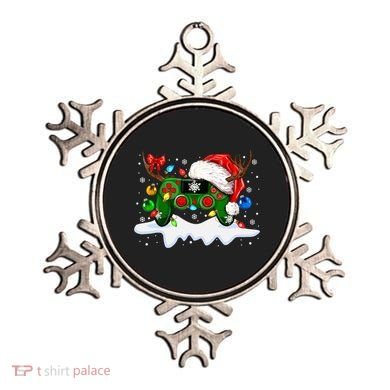 Video Game Controller Christmas Santa Hat Gamer Ornament