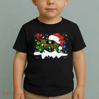 Video Game Controller Christmas Santa Hat Gamer Toddler T-Shirt thumb 2