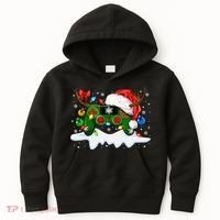 Video Game Controller Christmas Santa Hat Gamer Kids Hoodie thumb 0