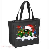 Video Game Controller Christmas Santa Hat Gamer Tote Bag thumb 2