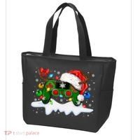 Video Game Controller Christmas Santa Hat Gamer Tote Bag thumb 3