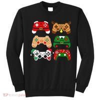 Video Game Controller Christmas Santa Hat Gamer Sweatshirt thumb 0
