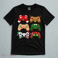 Video Game Controller Christmas Santa Hat Gamer T-Shirt thumb 5