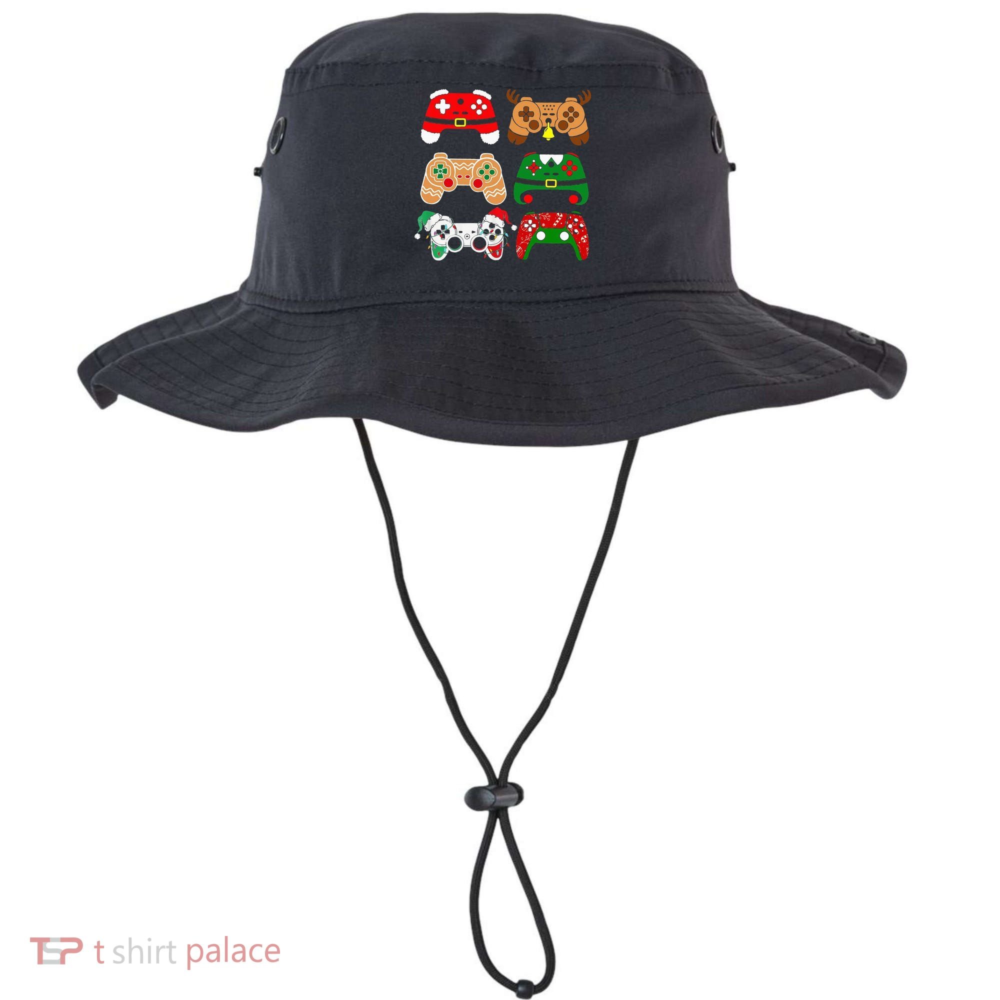 Video Game Controller Christmas Santa Hat Gamer Bucket Hat