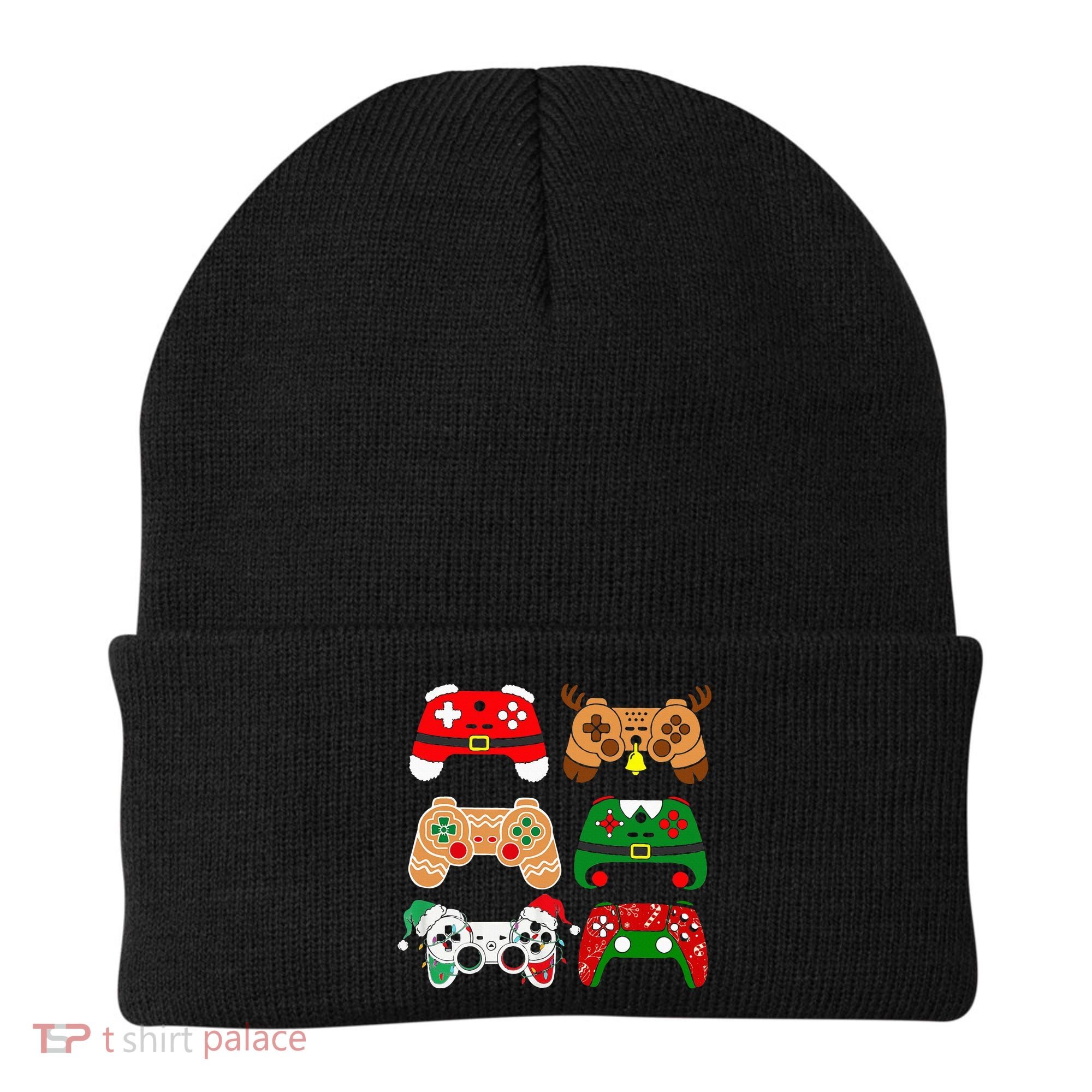 Video Game Controller Christmas Santa Hat Gamer Beanie