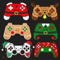 Video Game Controller Christmas Santa Hat Gamer Hat thumb 2