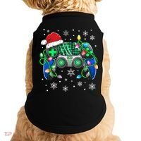 Video Game Controller Christmas Santa Hat Gamer Doggie Tank thumb 0