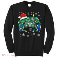 Video Game Controller Christmas Santa Hat Gamer Sweatshirt thumb 0