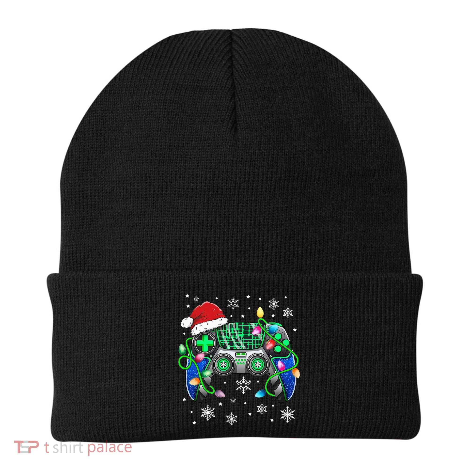 Video Game Controller Christmas Santa Hat Gamer Beanie