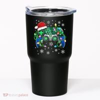 Video Game Controller Christmas Santa Hat Gamer Tumbler thumb 0
