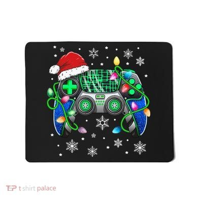 Video Game Controller Christmas Santa Hat Gamer Mousepad