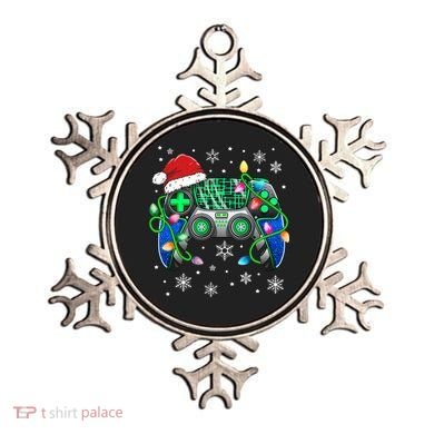 Video Game Controller Christmas Santa Hat Gamer Ornament