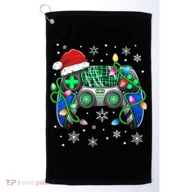 Video Game Controller Christmas Santa Hat Gamer Golf Towel
