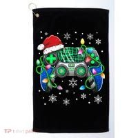 Video Game Controller Christmas Santa Hat Gamer Golf Towel thumb 0