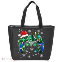 Video Game Controller Christmas Santa Hat Gamer Tote Bag thumb 0