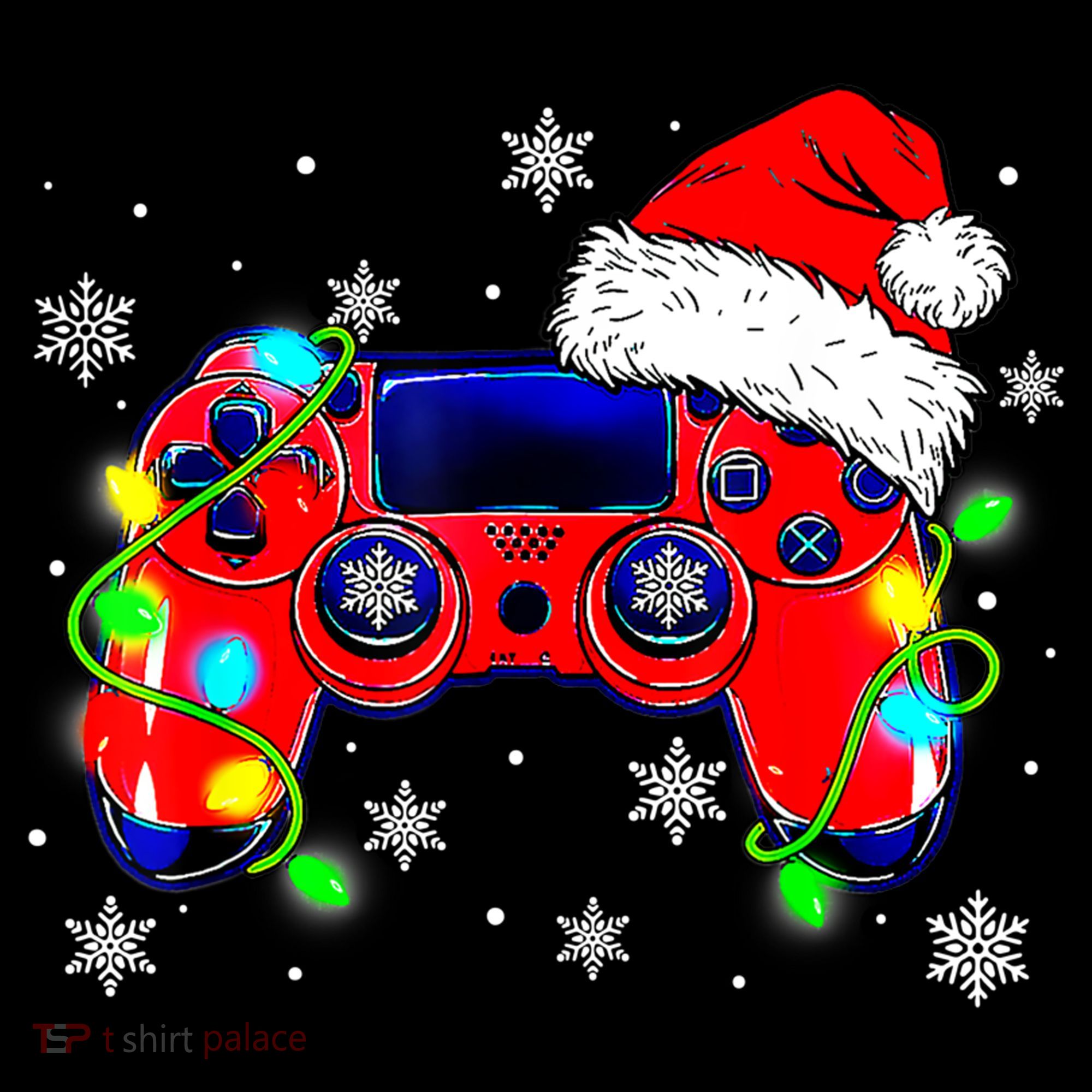Video Game Controller Christmas Santa Hat Gamer Cute Gift Women's Hoodie