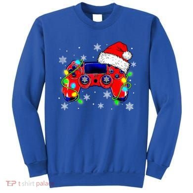 Video Game Controller Christmas Santa Hat Gamer Cute Gift Sweatshirt