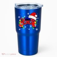 Video Game Controller Christmas Santa Hat Gamer Cute Gift Tumbler thumb 0