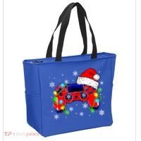 Video Game Controller Christmas Santa Hat Gamer Cute Gift Tote Bag thumb 2