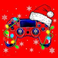 Video Game Controller Christmas Santa Hat Gamer Cute Gift Santa Hat thumb 1