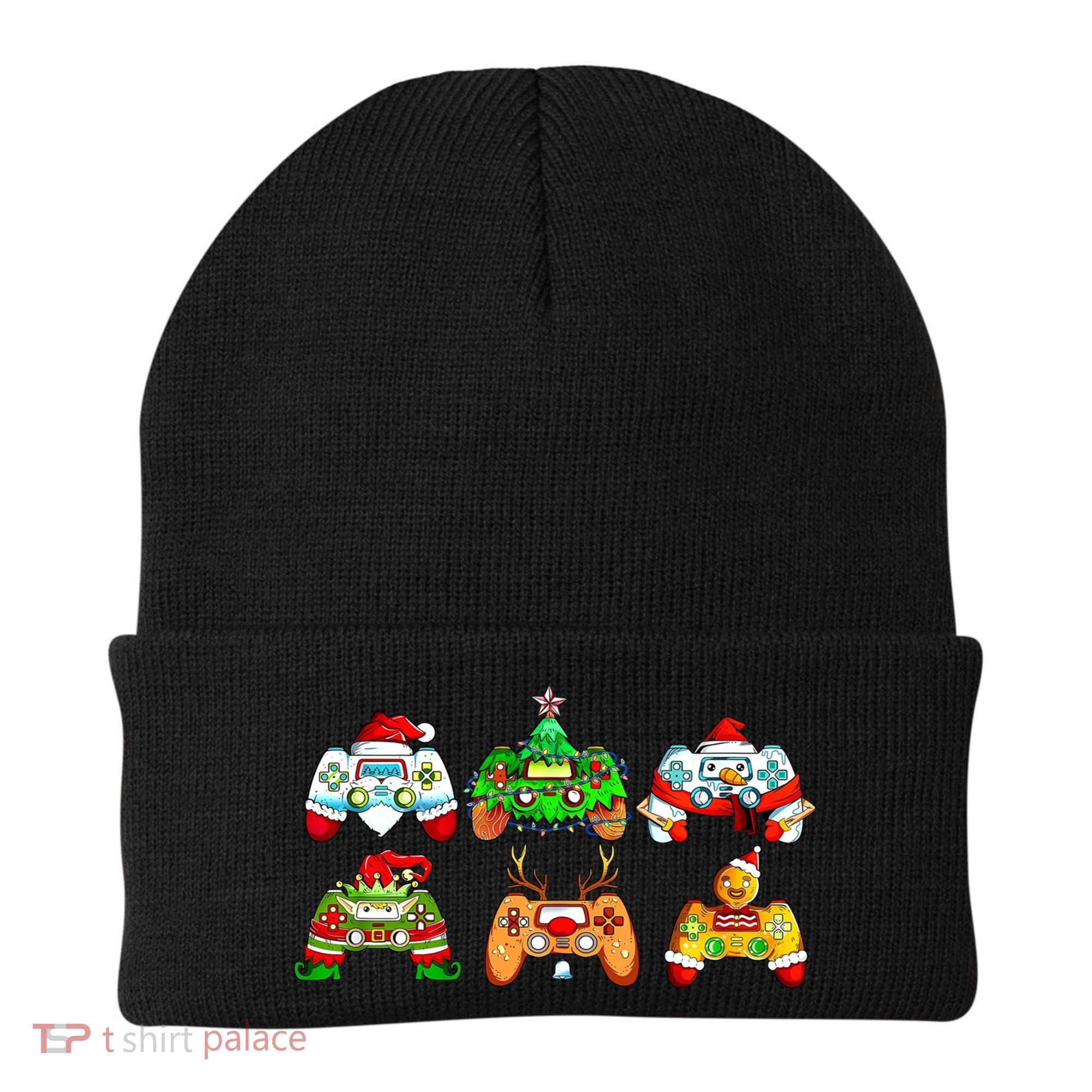 Video Game Controller Christmas Santa Hat Gamer Gift Beanie