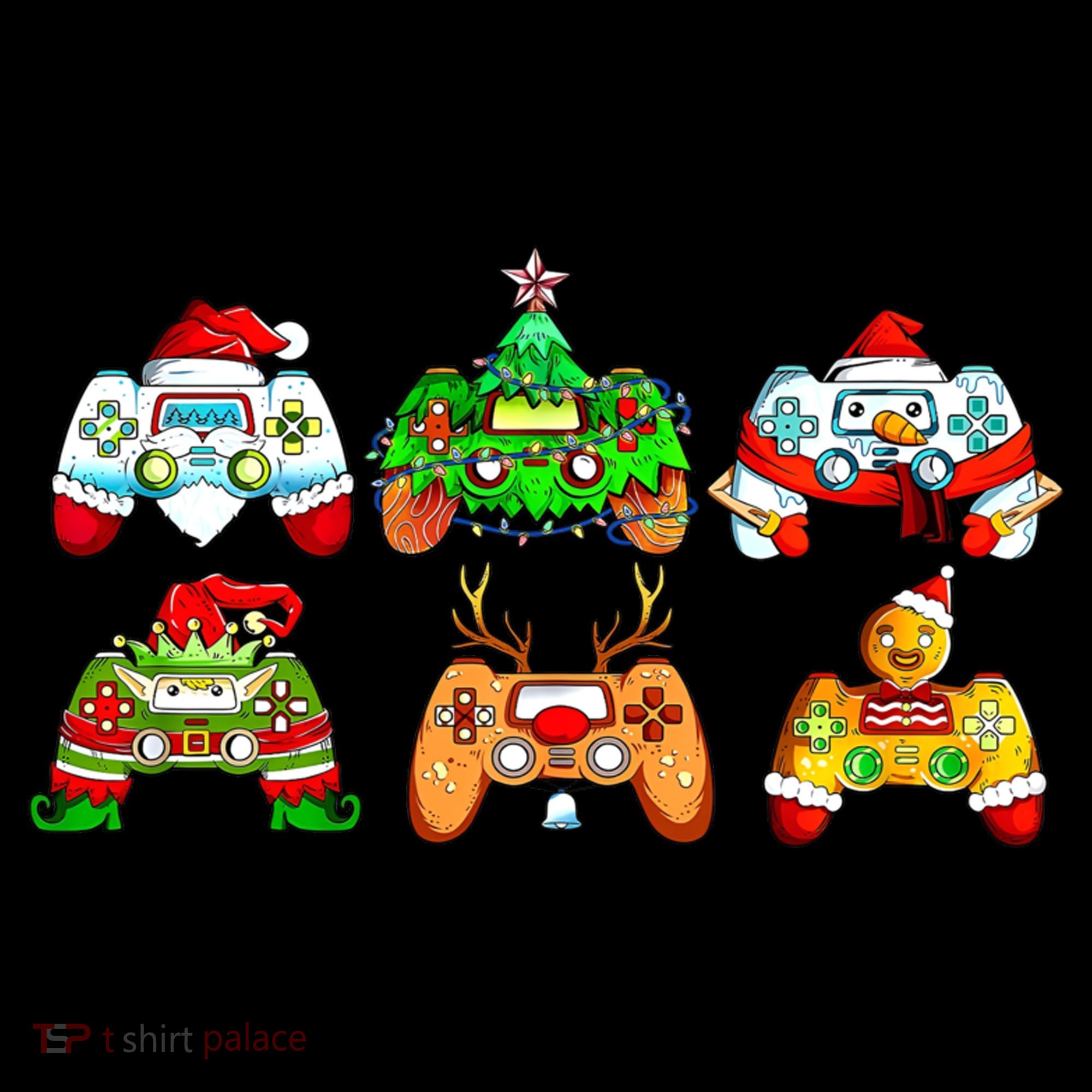 Video Game Controller Christmas Santa Hat Gamer Gift Women's Hoodie