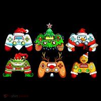 Video Game Controller Christmas Santa Hat Gamer Gift Ornament thumb 1