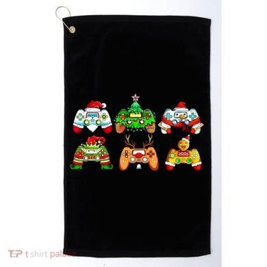 Video Game Controller Christmas Santa Hat Gamer Gift Golf Towel