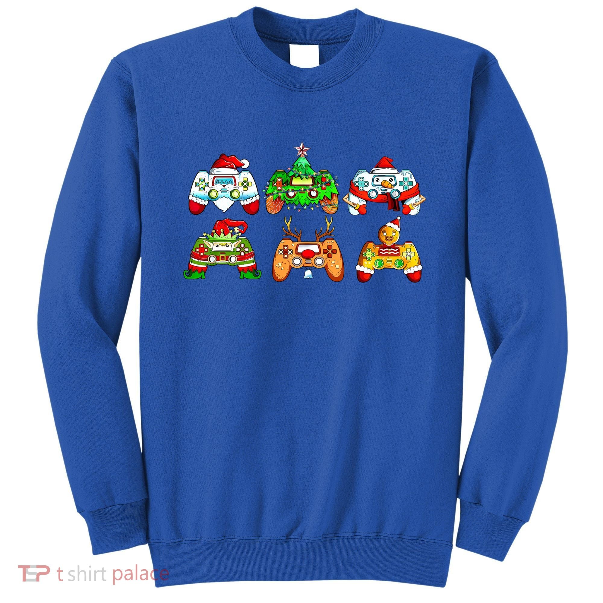 Video Game Controller Christmas Santa Hat Gamer Gift Sweatshirt