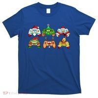 Video Game Controller Christmas Santa Hat Gamer Gift T-Shirt thumb 0