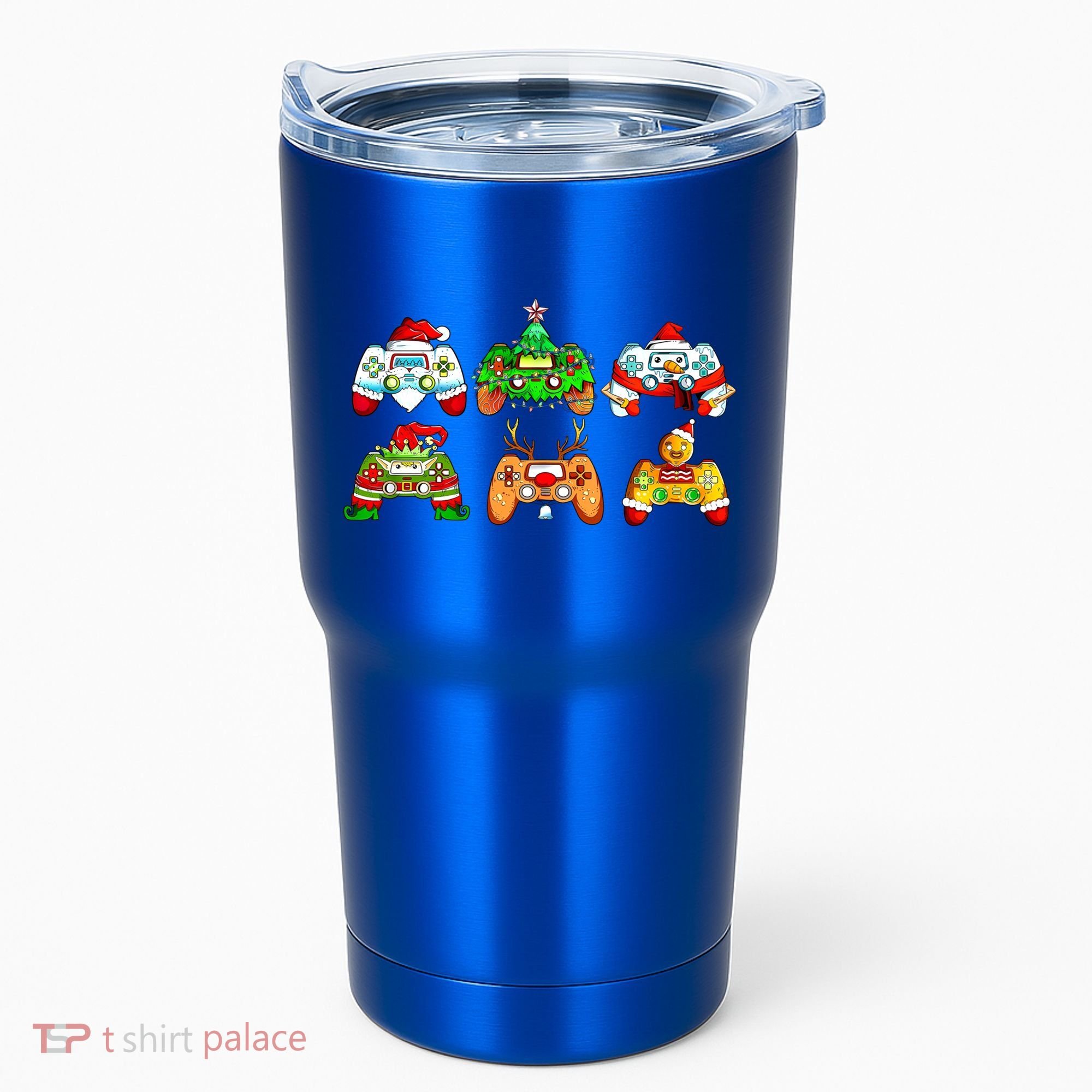 Video Game Controller Christmas Santa Hat Gamer Gift Tumbler