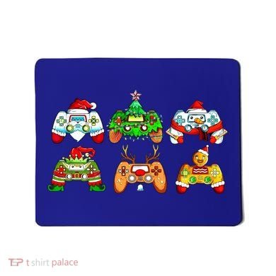 Video Game Controller Christmas Santa Hat Gamer Gift Mousepad