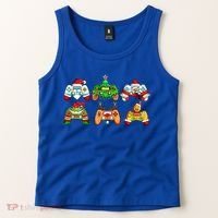Video Game Controller Christmas Santa Hat Gamer Gift Tank Top thumb 2