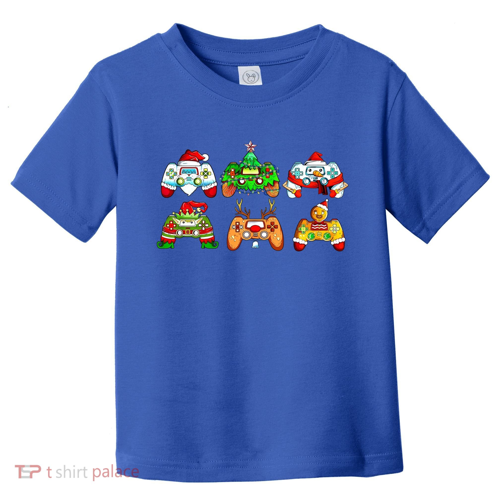 Video Game Controller Christmas Santa Hat Gamer Gift Toddler T-Shirt
