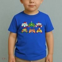 Video Game Controller Christmas Santa Hat Gamer Gift Toddler T-Shirt thumb 2