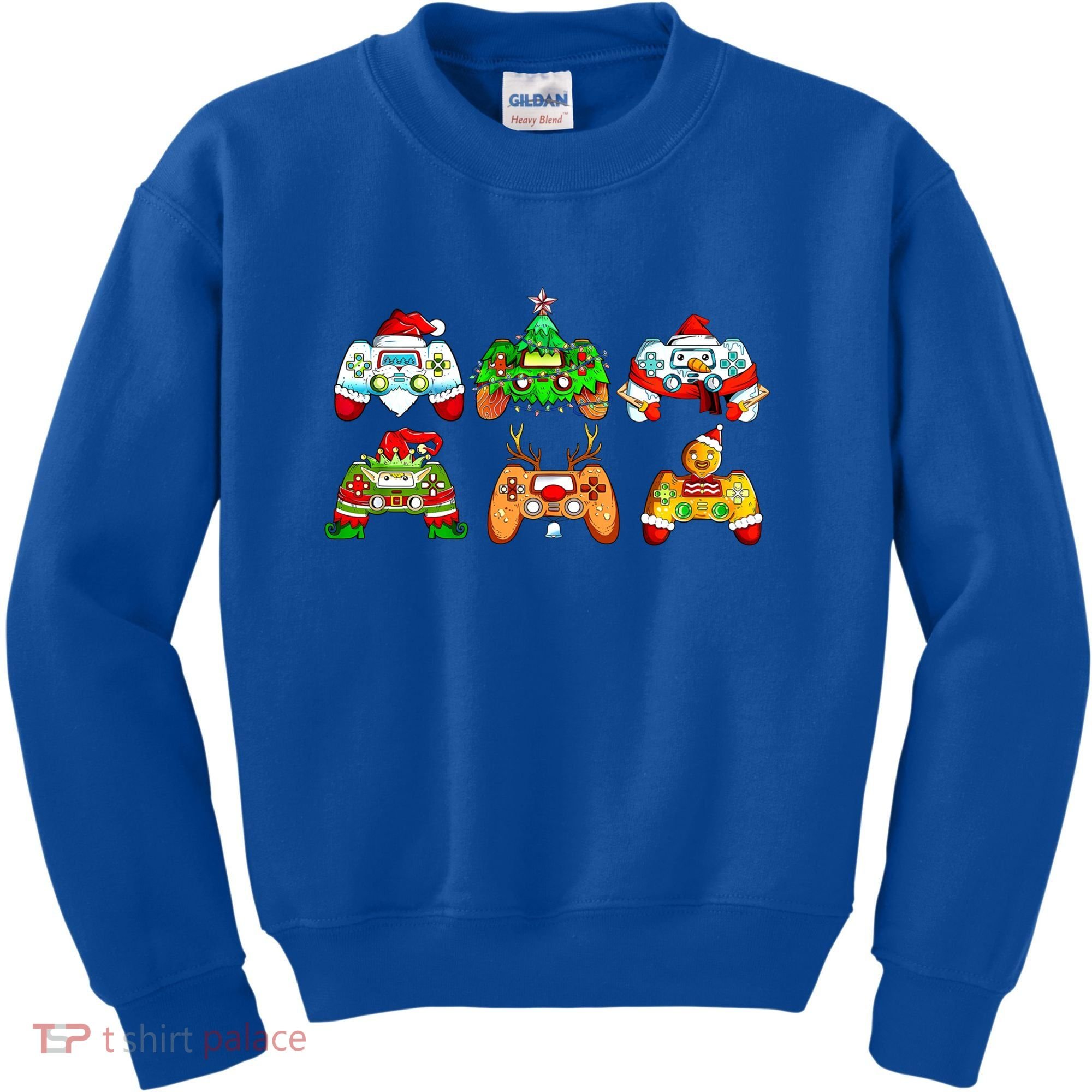 Video Game Controller Christmas Santa Hat Gamer Gift Kids Sweatshirt