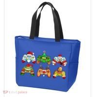 Video Game Controller Christmas Santa Hat Gamer Gift Tote Bag thumb 3