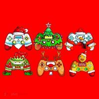 Video Game Controller Christmas Santa Hat Gamer Gift Santa Hat thumb 1