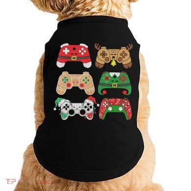Video Game Controller Christmas Santa Hat Gamer Boys  Doggie Tank